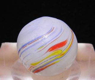 5896m Rare Vintage Multi Color German Handmade Opaque Marble.  67 Inches