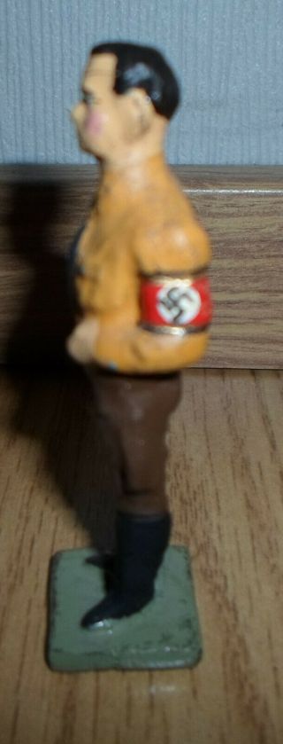 extremely rare german leader Figure brown uniform movable arm - WWII 4