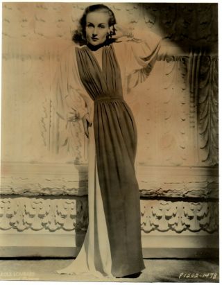 Vintage Press Photo Carole Lombard Eugene Robert Richee Delightful Star