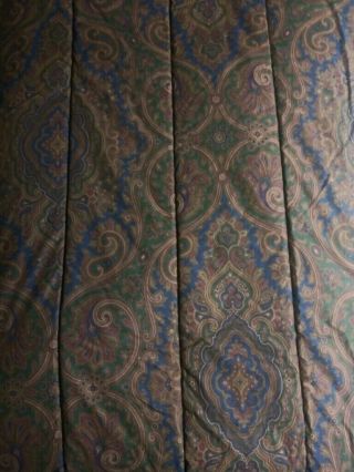 Vintage Ralph Lauren Elizabeth Paisley Twin Comforter,