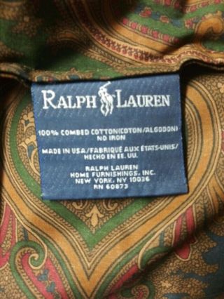Vintage Ralph Lauren Elizabeth Paisley Twin Comforter, 3