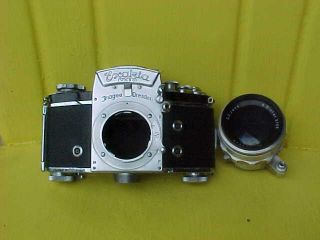 Vintage Exakta Vxlla 35mm Camera,  Lens Zeiss/jena Biotar 58mm F/2 Dresden