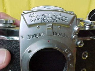 Vintage EXAKTA VXlla 35mm Camera,  LENS ZEISS/JENA Biotar 58mm f/2 Dresden 3