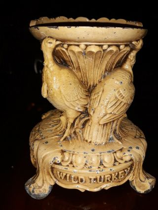 Vintage Wild Turkey Whiskey Bottle Metal Display