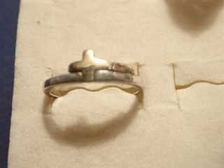 Grandmas Israel Silpada Cross Gold And Sterling Silver Ring