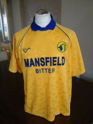 Mansfield Town 1990 Ribero Home Shirt Large Adults Rare Old Vintage