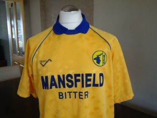 MANSFIELD TOWN 1990 RIBERO Home Shirt LARGE ADULTS Rare Old Vintage 3
