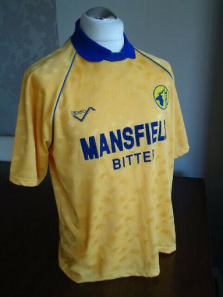 MANSFIELD TOWN 1990 RIBERO Home Shirt LARGE ADULTS Rare Old Vintage 5