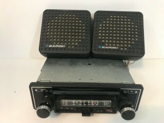 Vintage Blaupunkt Cr - 4090 Porsche Bmw Car Stereo W Speakers