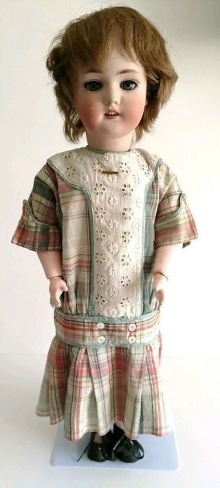 Antique Simon Halbig 1078 Child Doll Bisque Head Doll Composition Body Vintage