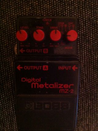 Vintage Boss Mz - 2 Digital Metalizer Roland Japan Blue Label Guitar Effects Pedal