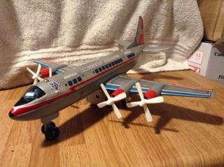 Vintage Nomura Tn American Airlines Electra Ll 4 Prop Airplane