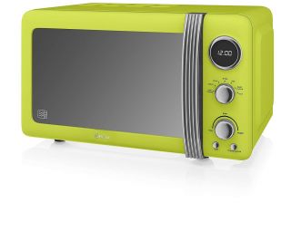 Swan Retro SM22030LN Digital Microwave,  20L,  800W - Vintage Lime 2