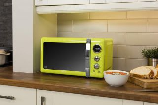 Swan Retro SM22030LN Digital Microwave,  20L,  800W - Vintage Lime 6