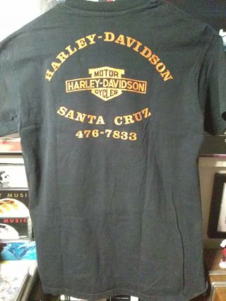 True Vintage 1980s Harley Davidson Eagle Santa Cruz California Tshirt 3