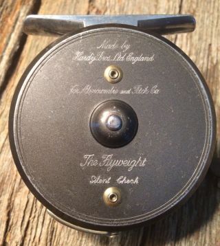 Vintage Hardy Bros.  England Abercrombie & Fitch The Flyweight Fly Fishing Reel