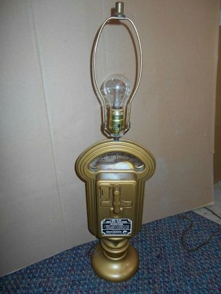 Vintage Duncan Miller 5 Cent Parking Meter Lamp