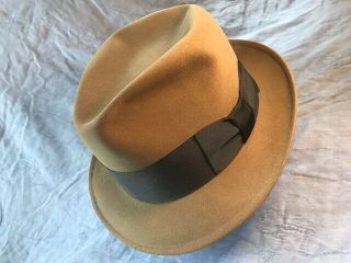 Vintage Knox Twenty Fedora Hat,  7 1/8,  Felted Edge
