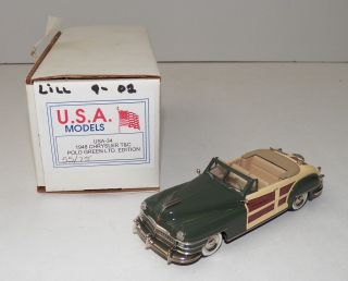 Usa Models 1:43 1948 Chrysler T&c Polo Green Usa - 34 55 Of 75 Rare