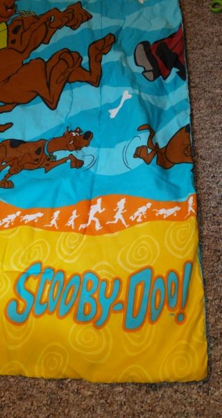 Vintage 1998 Dan River Scooby - Doo & Gang Twin Size Bed Comforter Blanket 2