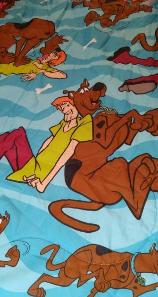 Vintage 1998 Dan River Scooby - Doo & Gang Twin Size Bed Comforter Blanket 4