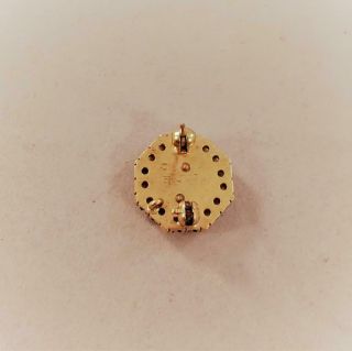Vintage Sigma Alpha Mu Fraternity Pin 14k w Enamel & Seed Pearls 3