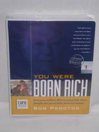 Bob Proctor You Were Born Rich 6 DVD,  15 CD (MSRP $595) SAVE $250 RARE 4