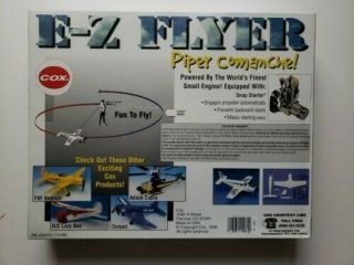 Rare Vintage Cox 4080 E - Z Flyer Piper Comanche,  Control Line Model Airplane Kit 2