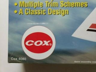 Rare Vintage Cox 4080 E - Z Flyer Piper Comanche,  Control Line Model Airplane Kit 6