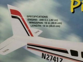 Rare Vintage Cox 4080 E - Z Flyer Piper Comanche,  Control Line Model Airplane Kit 7