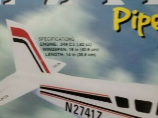 Rare Vintage Cox 4080 E - Z Flyer Piper Comanche,  Control Line Model Airplane Kit 8