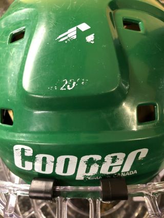 Vintage Cooper SK 2000 Large Green Ice Hockey helmet w/ ITECH Face Shield Canada 2