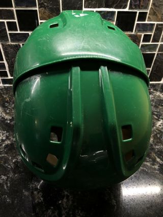 Vintage Cooper SK 2000 Large Green Ice Hockey helmet w/ ITECH Face Shield Canada 4