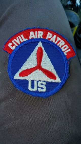 Wwii U.  S.  A.  Civil Air Patrol Patch.  Twill.