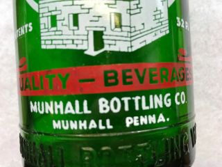 Duquesne Club Beverages Vintage Quart Soda Bottle,  Munhall,  Penna. 3