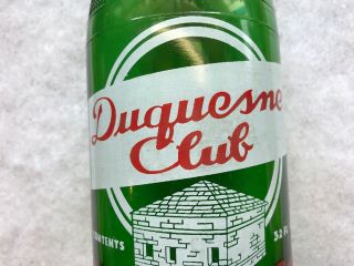 Duquesne Club Beverages Vintage Quart Soda Bottle,  Munhall,  Penna. 4