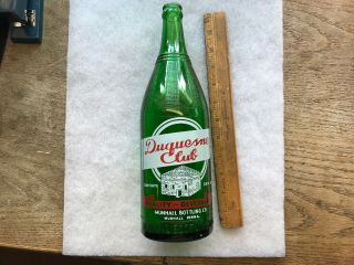 Duquesne Club Beverages Vintage Quart Soda Bottle,  Munhall,  Penna. 5