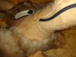 Vintage Wile E Coyote Large Plush Stuffed Warner 1971 Mighty Star Looney Tunes 8