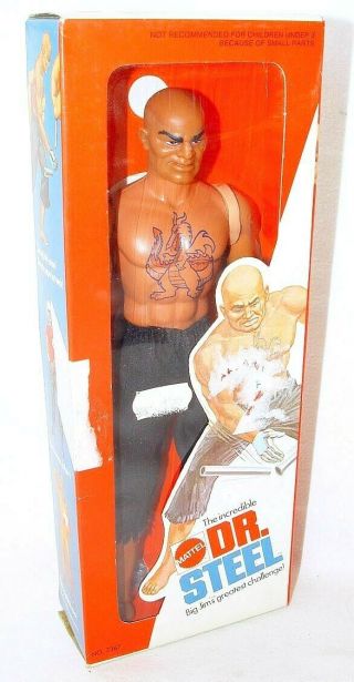 Mattel Usa Big Jim 10 " Dr.  Steel " Kung - Fu " Figure Misb`74 Awesome C - 7,  Top Rare