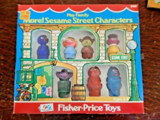 Vintage Set Of Fisher Price Sesame Street Characters