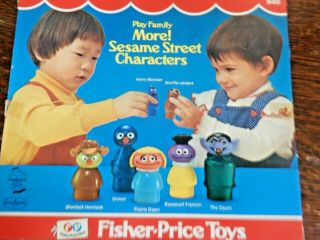 Vintage Set of Fisher Price Sesame Street Characters 6