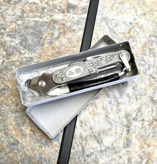 Rare Vintage Al Mar Knives 8001b Engraved 4x4 Tool - Nib