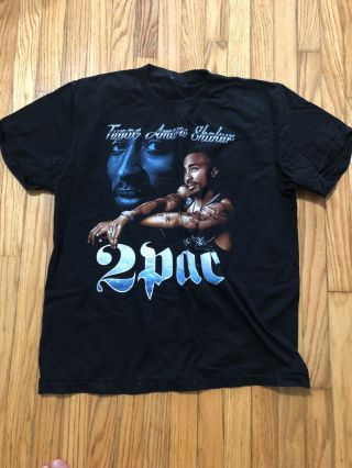 2pac Vintage 90’s Graphic T Shirt Size Xl Tupac Shakur Very Rare Hip Hop Rap
