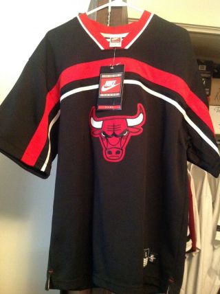 Vintage Official Nike Chicago Bulls (l) Shooting Shirt With Tag.