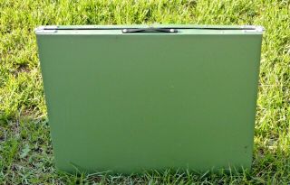 Vintage Green Metal Handy Folding Picnic Table