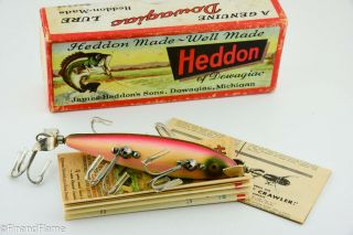 Vintage Heddon Underwater Minnow Model 150 Antique Lure Rainbow St10