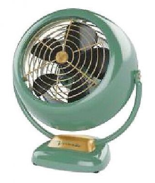 Vornado Fans Vfan Junior Vintage Air Circulator,  Green Metal Cr1 - 0224 - 17