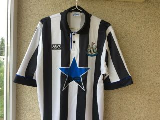 Newcastle United Home football shirt 1993/1995 Jersey XL Asics Vintage Soccer 2