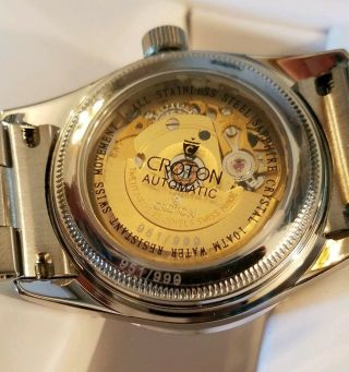 Croton automatic watch 25 jewels Swiss made limited edition of 999.  10 ATM.  Rare 3