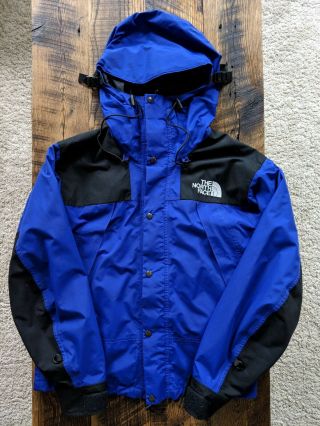 Vintage The North Face Blue Gore - Tex Mountain Jacket Mens Small